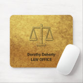Tapis De Souris Échelles de justice | Personalizable (Avec souris)