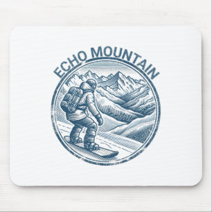 Tapis De Souris Echo Mountain Colorado Snowboard Snowboard Snowboa