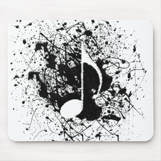 Tapis De Souris Éclaboussure de musique (Devant)