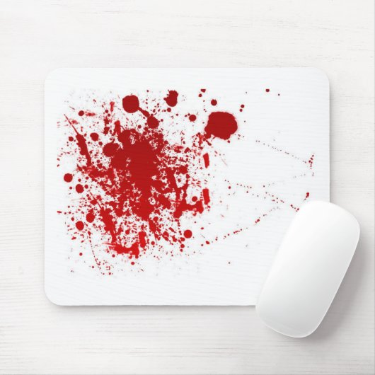 Tapis De Souris Éclaboussure de sang (Avec souris)