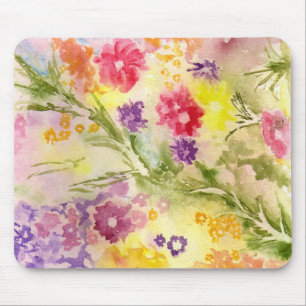 Tapis De Souris "Éclaboussure florale" Mousepad