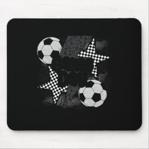 Tapis De Souris Éclair de football vintage jour de match drôle d'é