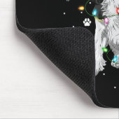Tapis De Souris Éclairage de Noël Santa Cavalier King Charles Span (Coin)