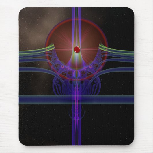 Tapis De Souris Éclat Mousepad d'étoile de Lazer (Devant)