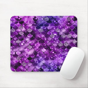 Tapis De Souris Éclat Océan Motif Écailles de Poisson Colorées