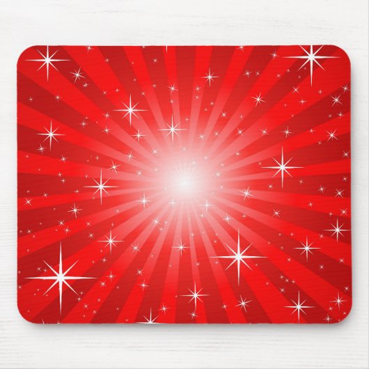 Tapis De Souris Éclat rouge Mousepad d'étoile (Devant)