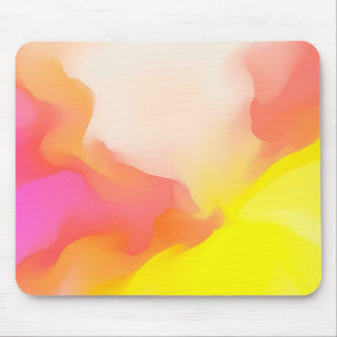 Tapis de souris Éclatement de couleur fluide rose
