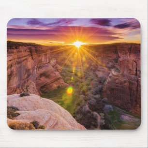 Tapis De Souris Éclatement solaire à Canyon de Chelly, AZ