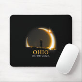 Tapis De Souris Eclipse 2024 Ohio Total Solaire Eclipse 1 (Avec souris)