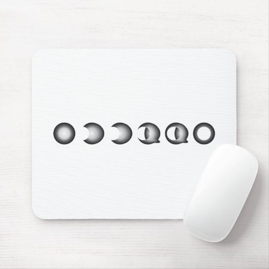 Tapis De Souris éclipse lunaire (Avec souris)