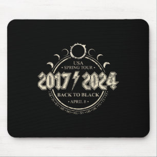 Tapis De Souris Éclipse Solaire 20172024 Retour Au Printemps Noir