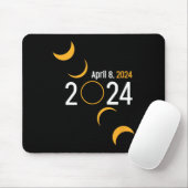Tapis De Souris Éclipse solaire 2024 (Avec souris)