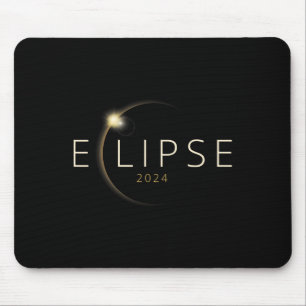 Tapis De Souris Éclipse solaire 2024 Éclipse solaire totale 4.08.2