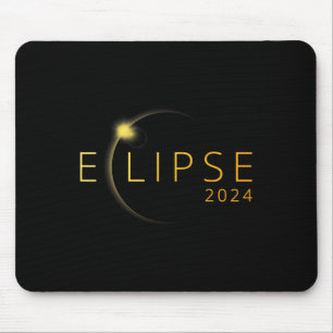 Tapis De Souris Éclipse solaire 2024 Éclipse solaire totale 4.08.2