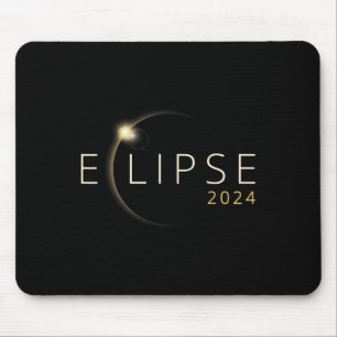 Tapis De Souris Éclipse solaire 2024 Éclipse solaire totale 4.08.2