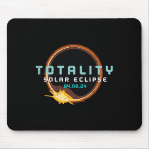 Tapis De Souris Éclipse Solaire 2024 Totalité 8 Avril Hommes Femme