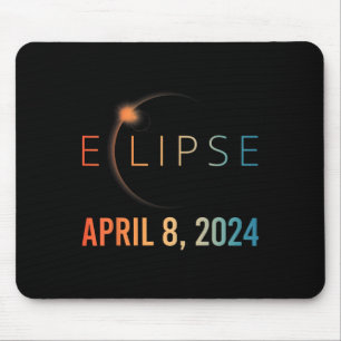 Tapis De Souris Éclipse solaire 8 avril 2024 Éclipse solaire total
