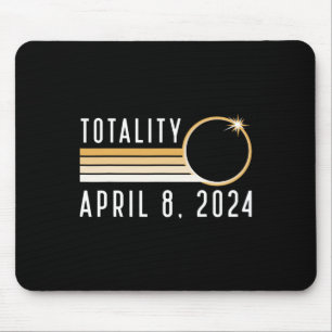Tapis De Souris Éclipse solaire 8 avril 2024 Totalité Éclipse sola