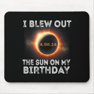 Tapis De Souris Eclipse Solaire Anniversaire J'Ai Éclaté Le Soleil