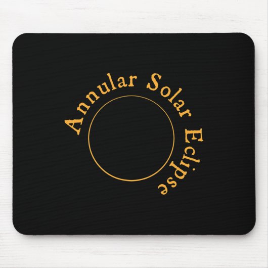 Tapis De Souris Éclipse solaire annuelle (Devant)