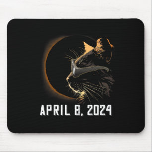 Tapis De Souris Éclipse Solaire Chat Éclipse Solaire Chat