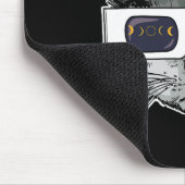 Tapis De Souris Éclipse solaire Chat portant des lunettes Éclipse  (Coin)