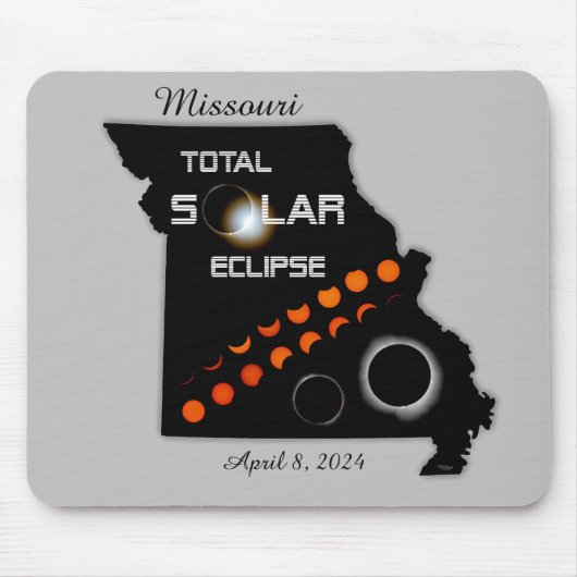 Tapis De Souris Éclipse solaire du Missouri Mousepad (Devant)