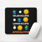 Tapis De Souris Éclipse solaire Éclipse lunaire Enseignant de scie (Avec souris)