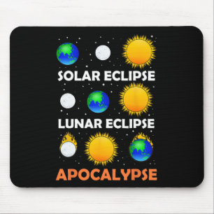 Tapis De Souris Éclipse solaire Éclipse lunaire Enseignant de scie