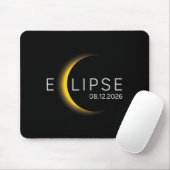 Tapis De Souris Éclipse solaire Éclipse solaire totale (Avec souris)