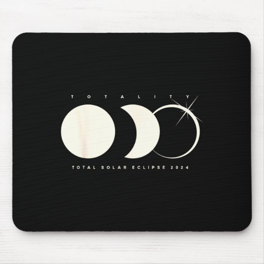 Tapis De Souris Éclipse Solaire Éclipse Totale (Devant)