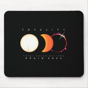 Tapis De Souris Éclipse solaire Espagne Éclipse totale