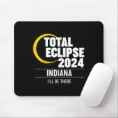 Tapis De Souris Éclipse solaire Indiana 2024 (Avec souris)