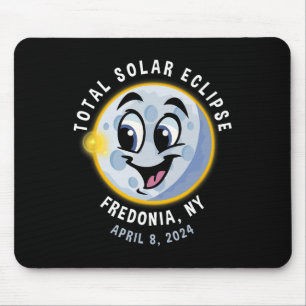 Tapis De Souris Éclipse solaire mignonne de New York 8 avril 2024