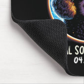 Tapis De Souris Éclipse solaire Poodle Portant des lunettes Animau (Coin)
