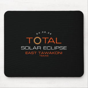 Tapis De Souris Éclipse solaire totale 2024 East Tawakoni Texas To