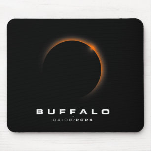 Tapis De Souris Éclipse solaire totale 2024 - Éclipse solaire de B