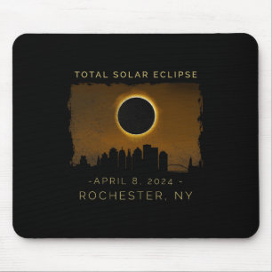 Tapis De Souris Éclipse Solaire Totale À Rochester New York