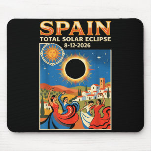 Tapis De Souris Éclipse solaire totale en Espagne 2026 12 août Ast