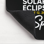 Tapis De Souris Éclipse solaire totale en Espagne le 12 août 2026 (Coin)