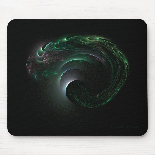 Tapis De Souris Éclipse verte Mousepad (Devant)