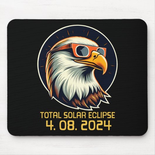 Tapis De Souris Eclipsetwice Solaire Dans L'Éclipse Solaire 2024 (Devant)