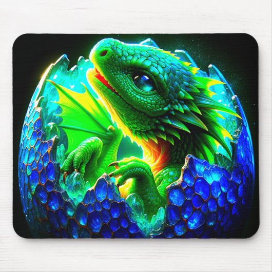 Tapis De Souris éclosion de dragon de bébé (Devant)