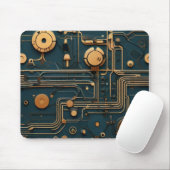 Tapis De Souris EcoFusion : Recyclé Tech Abstrait Pad (Avec souris)
