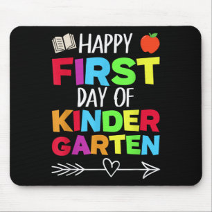 Tapis De Souris École amusante Professeur Élève Heureux Premier Jo