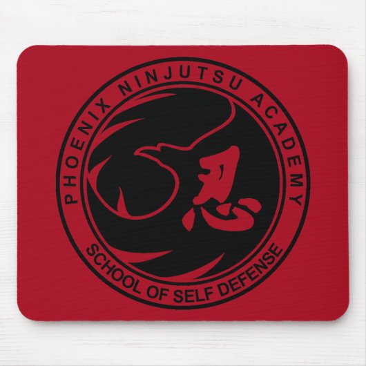 Tapis De Souris École d'autodéfense Phoenix Ninjutsu (Devant)
