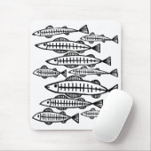Tapis De Souris École des poissons (Avec souris)