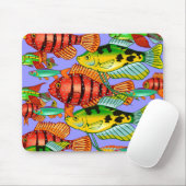 TAPIS DE SOURIS ÉCOLE DES POISSONS (Avec souris)