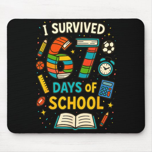 Tapis De Souris École drôle six sept mème élève professeur blague (Devant)