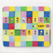 Tapis De Souris École élémentaire - Enfants au bureau (Devant)